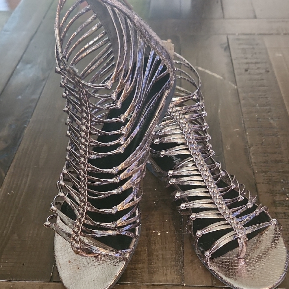Limelight Metallic Strappy Sandals